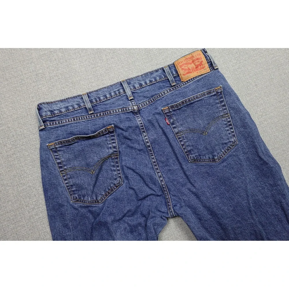 Levi's 514 Slim Fit Jeans Mens 38x30 Blue Medium Wash Denim Straight Leg Stretch